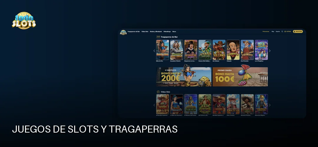Todoslots promotional banner